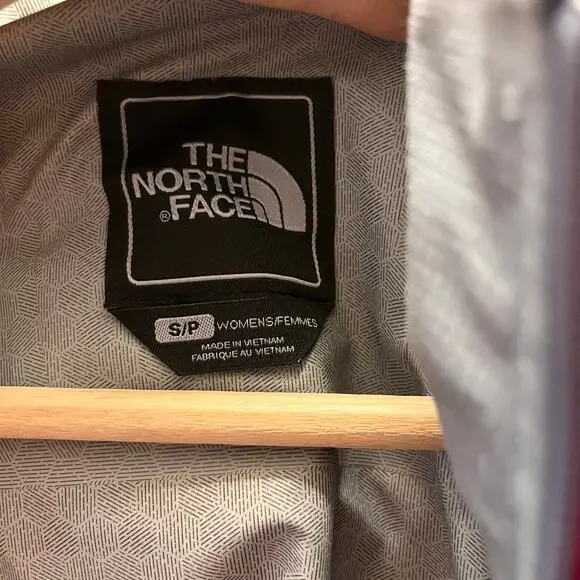 The North Face HyVent 2.5L Hooded Rain Windbreaker Jacket Gray Pink Women’s S - Picture 5 of 12